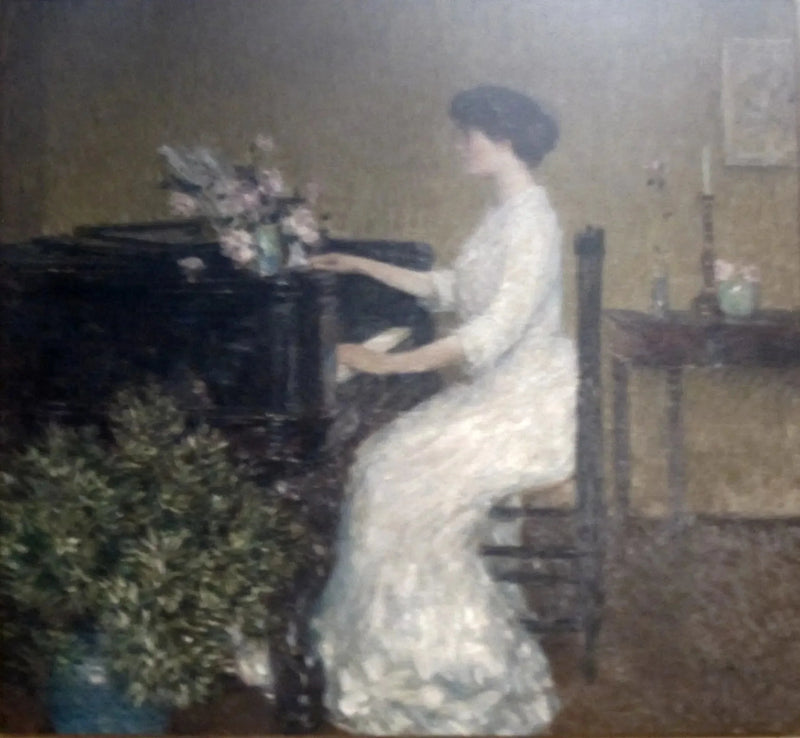 Przy pianinie - Childe Hassam