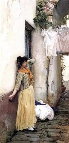 W spoczynku - John William Waterhouse
