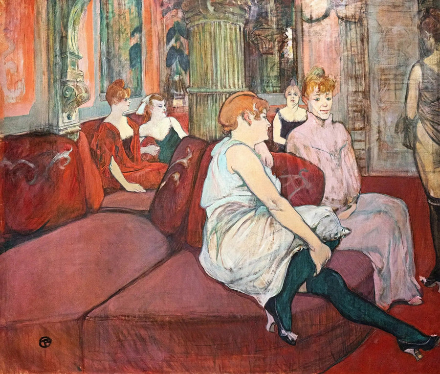 W Salonie przy ulicy Młynów - Henri de Toulouse-Lautrec