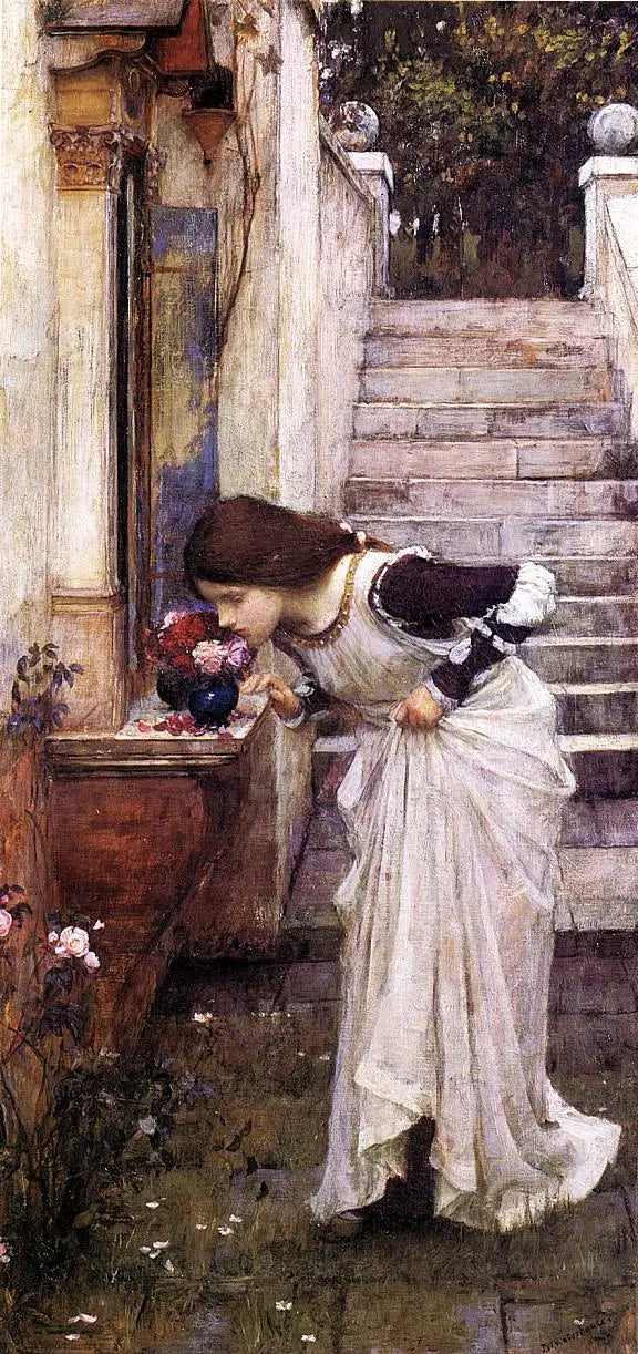 W sanktuarium - John William Waterhouse
