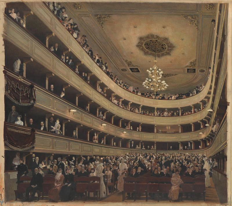 Audytorium starego Burgtheater - Gustav Klimt