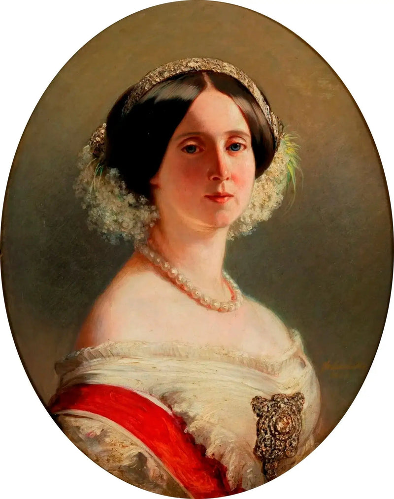 AUGUSTA z Saksonii-Weimar, królowa Prus i cesarzowa niemiecka (1811-1890) - Franz Xaver Winterhalter
