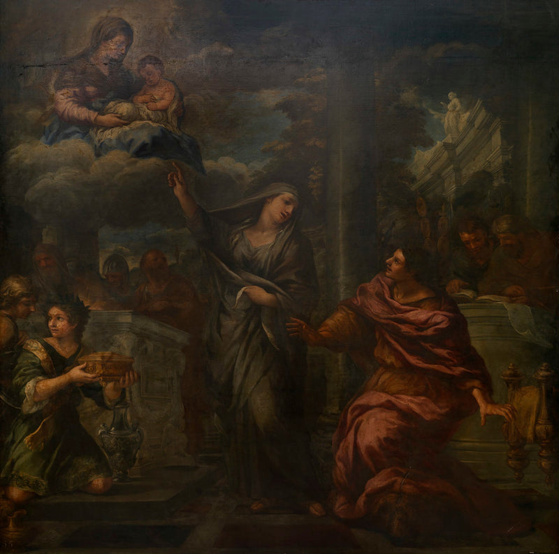 August i Sybilla z Tiburtius - Pietro da Cortona