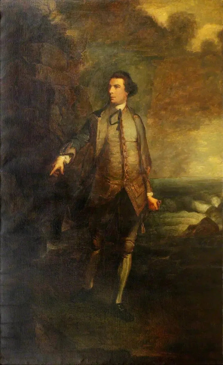 Augustus Keppel, pierwszy wicehrabia Keppel (1725–1786), admirał Niebieskiej Floty - Joshua Reynolds
