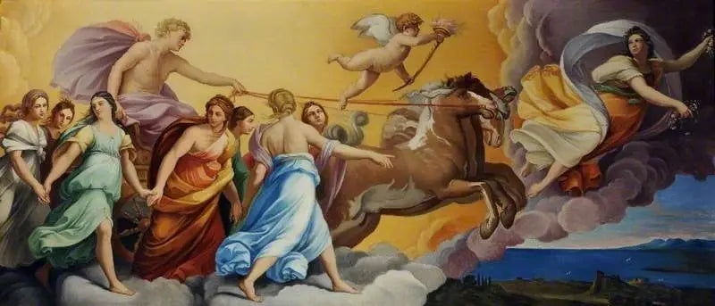 Aurore i rydwan słońca prowadzony przez Apolla - Guido Reni