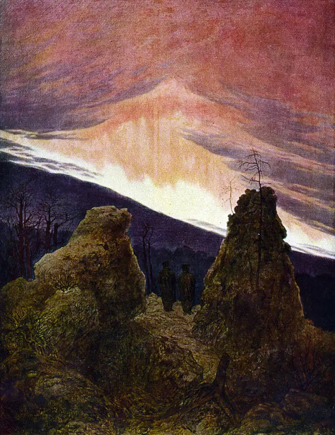 Zorze polarne - Caspar David Friedrich