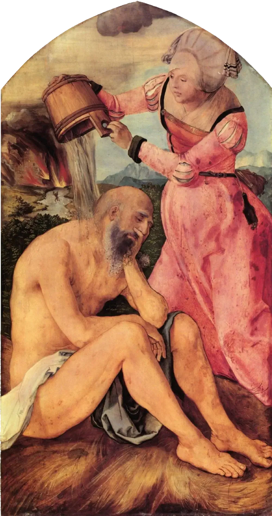Ołtarz Jabacha: Praca nad obornikiem - Albrecht Dürer