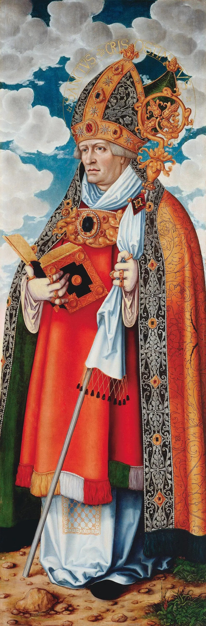 Autel de la Madeleine : Święty Chryzostom - Lucas Cranach Starszy