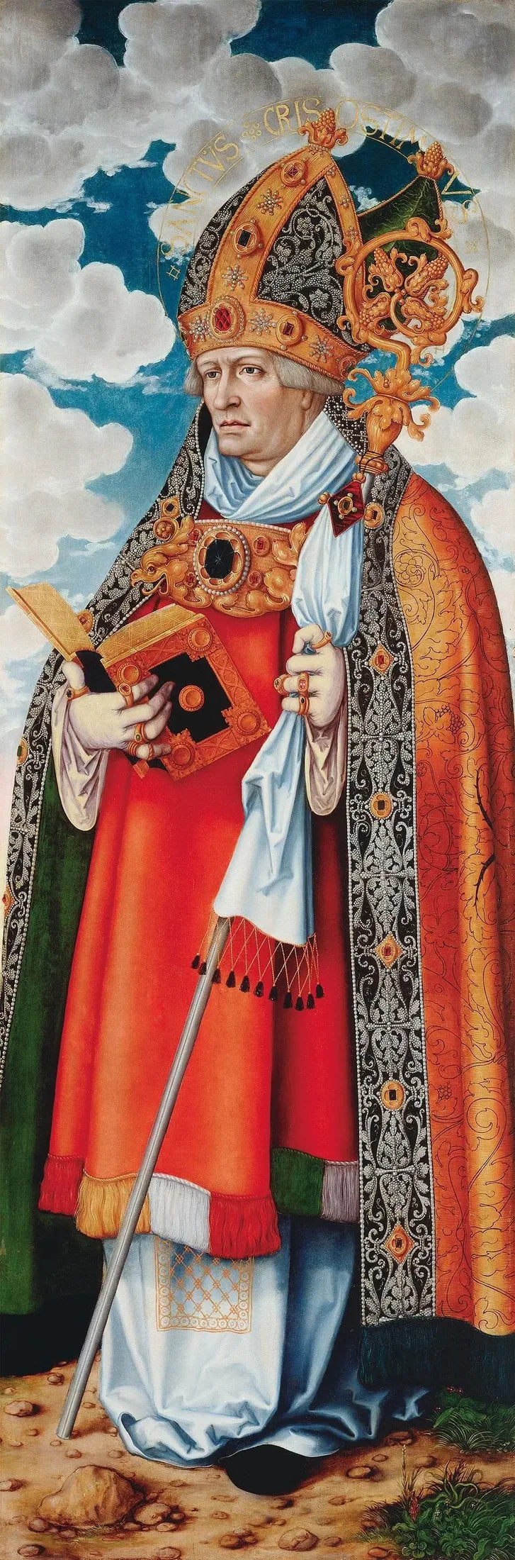Autel de la Madeleine : Święty Chryzostom - Lucas Cranach Starszy