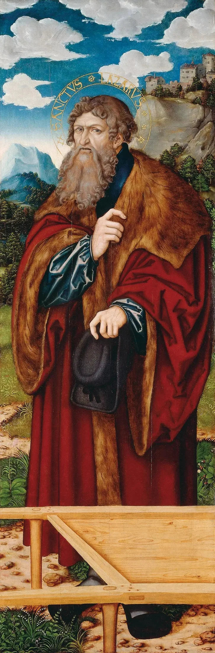 Autel de la Madeleine : Saint Lazare - Lucas Cranach Starszy