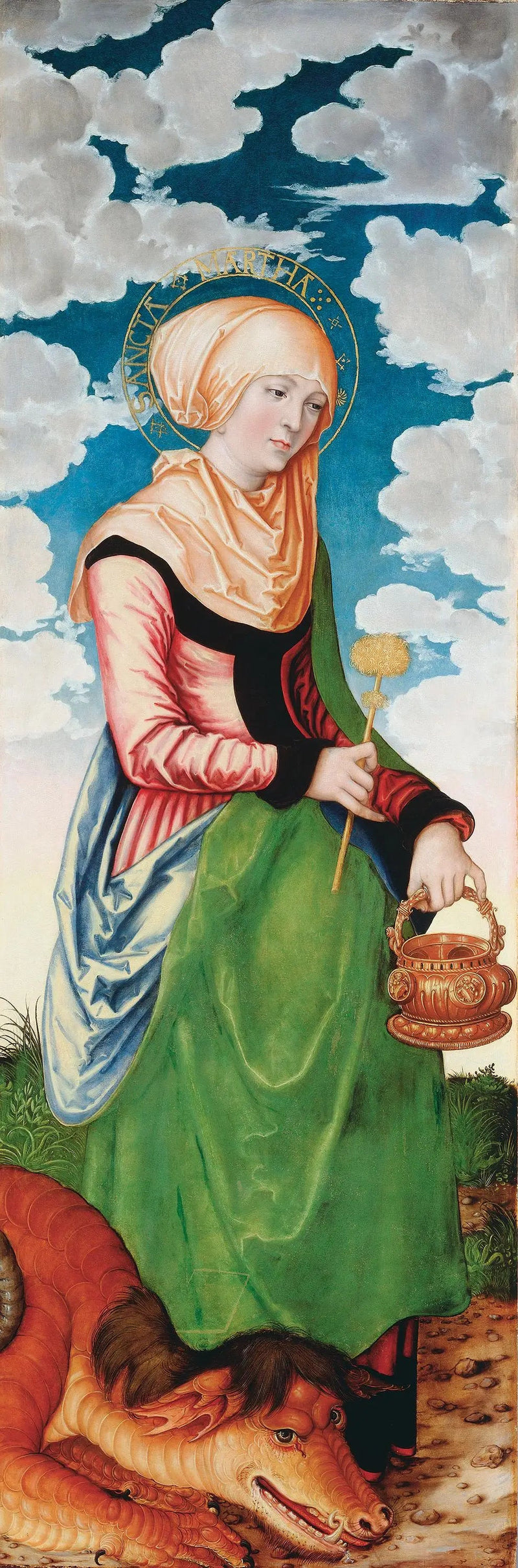 Autel de la Madeleine : Święta Marta - Lucas Cranach Starszy