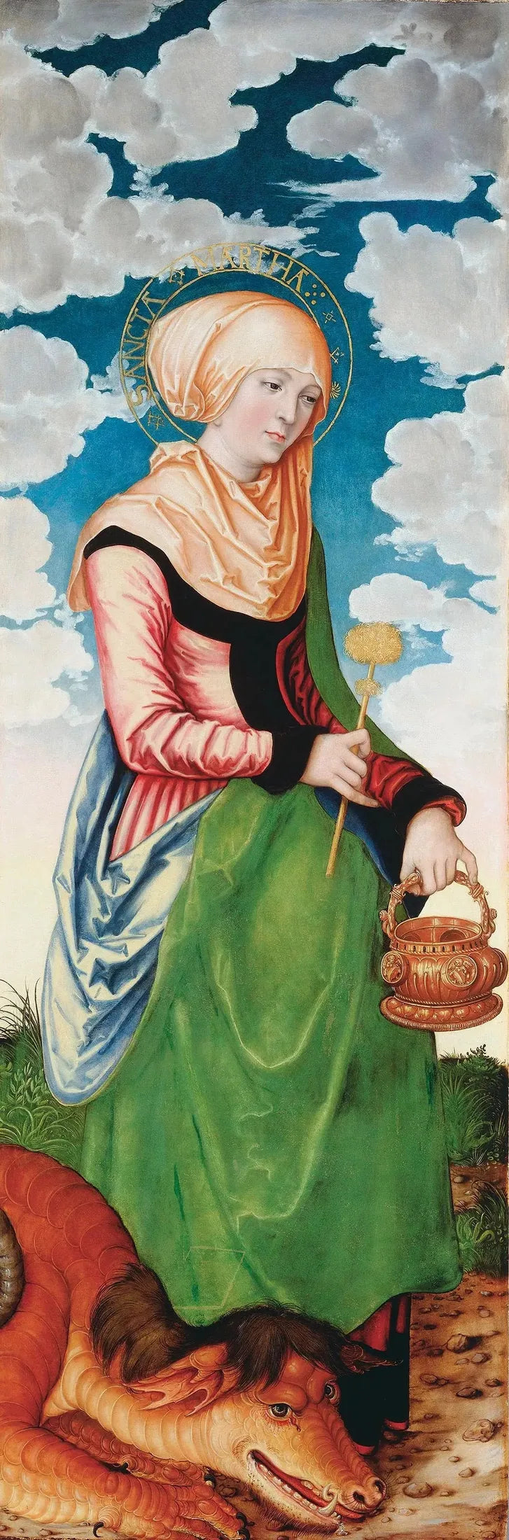 Autel de la Madeleine : Sainte Marthe - Lucas Cranach the Elder image 1 reproduction d’œuvre d’art à l’huile
