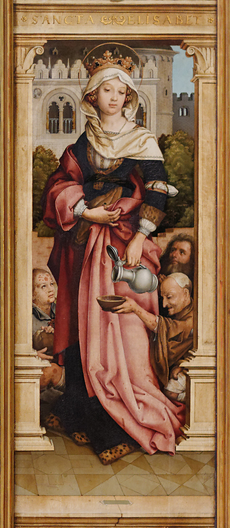 Autel de Saint Sébastien : Sainte Élisabeth de Hongrie - Hans Holbein the Elder