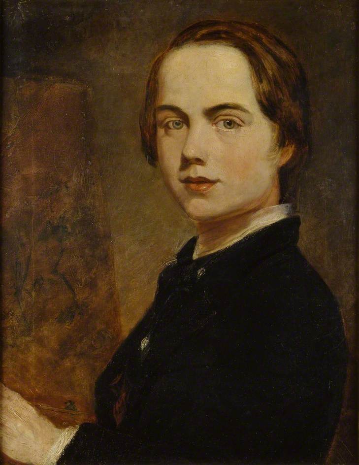 Autoportrait à l'âge de 14 ans - William Holman Hunt image 1 copie peinte à la main à l’huile