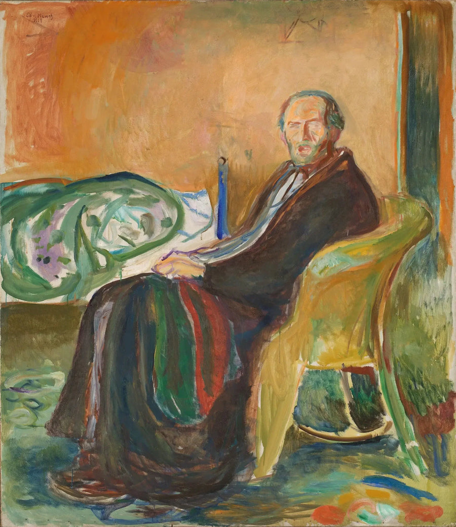 Autoportret z hiszpanką - Edvard Munch