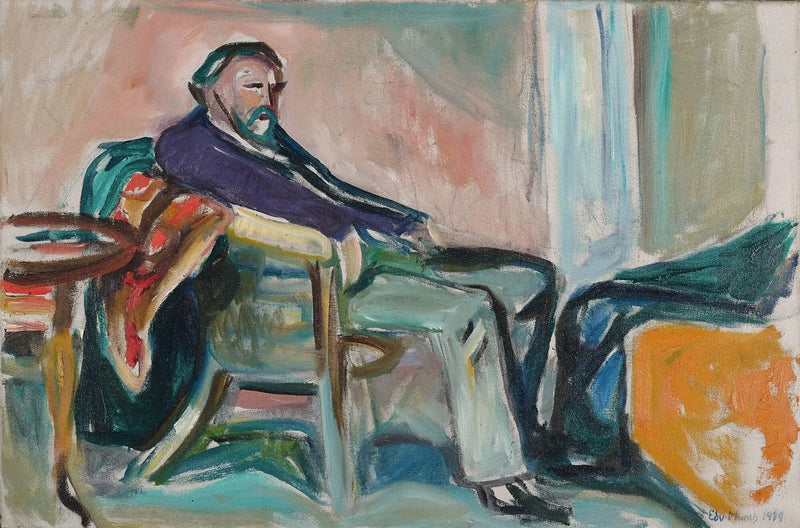 Autoportret z hiszpanką - Edvard Munch