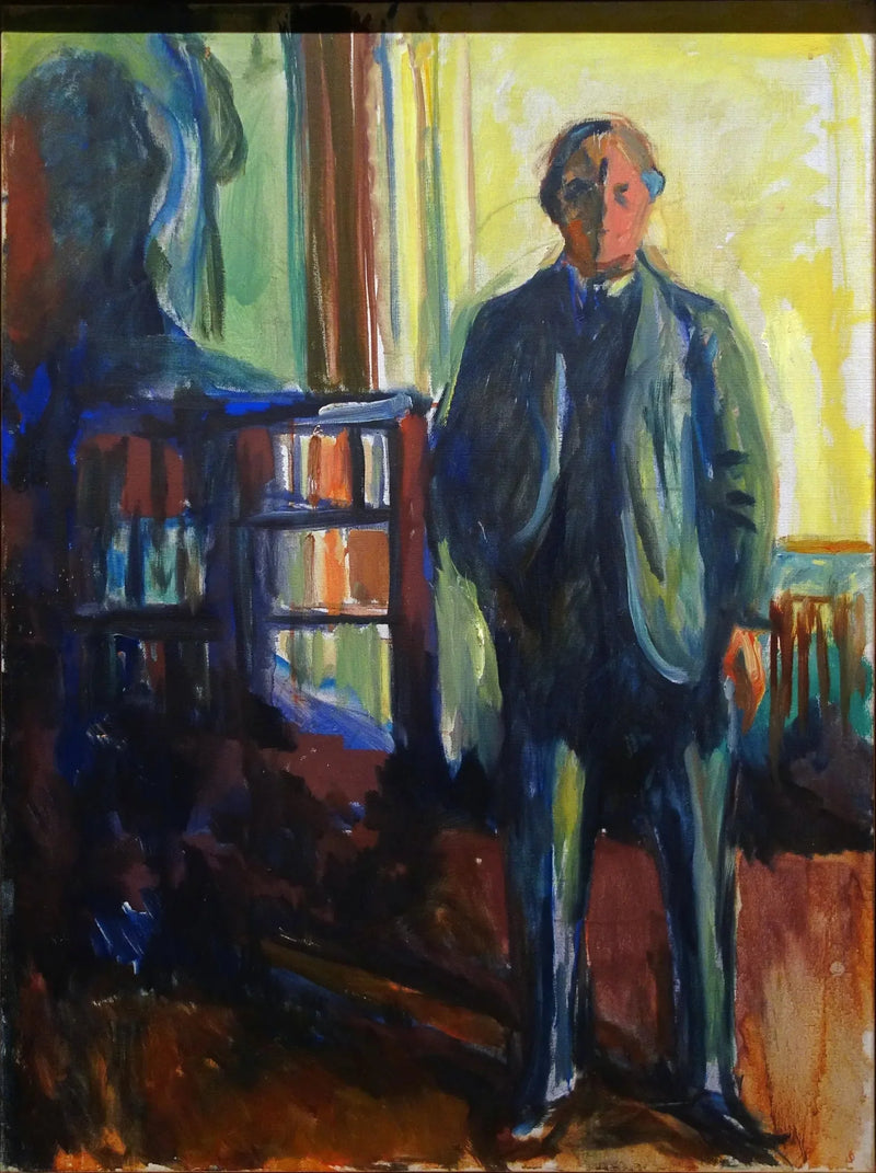 Autoportret z ręką w kieszeni - Edvard Munch