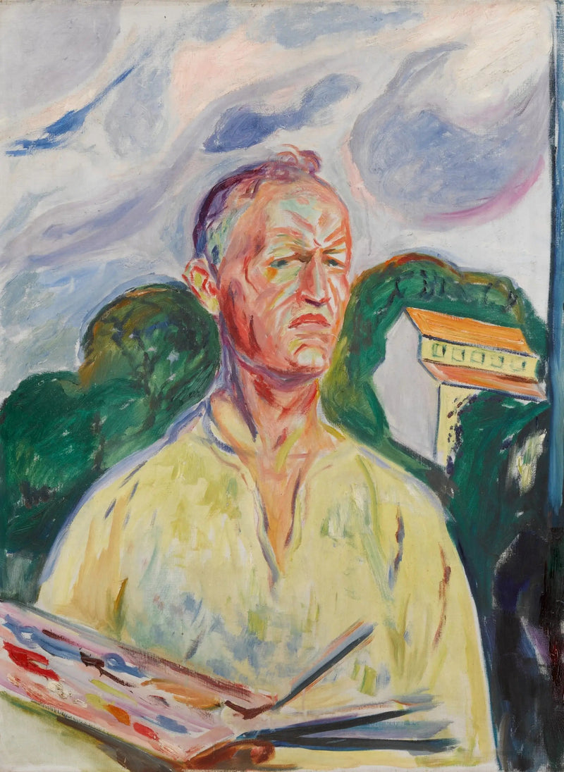 Autoportret z paletą - Edvard Munch