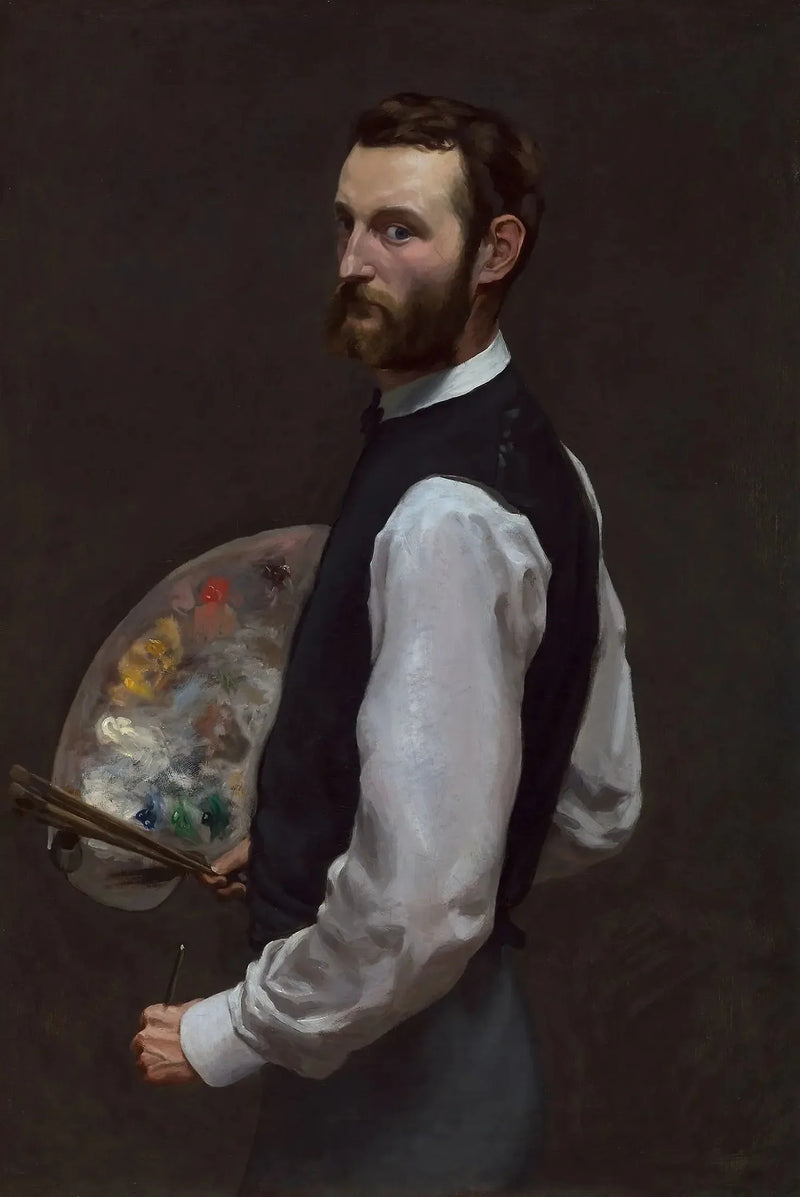 Autoportret z paletą - Frédéric Bazille