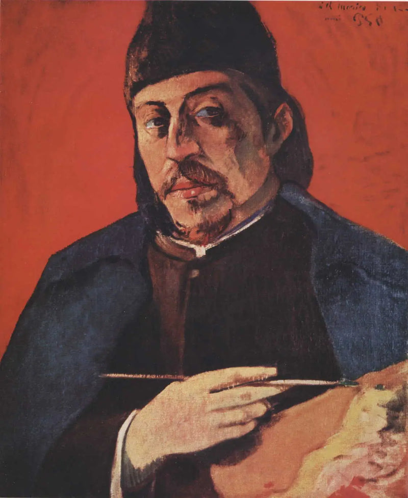 Autoportret z paletą - Paul Gauguin
