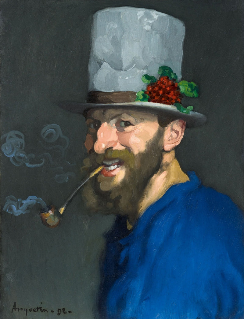 Autoportret z fajką - Louis Anquetin