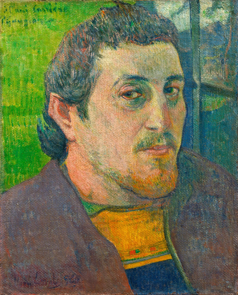 Autoportret z przyjacielem Carrière - Paul Gauguin