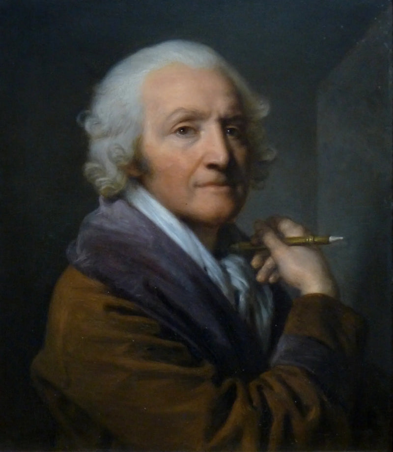 Autoportret starszego mężczyzny - Jean-Baptiste Greuze