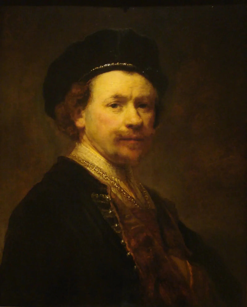 Autoportret w berecie - Rembrandt