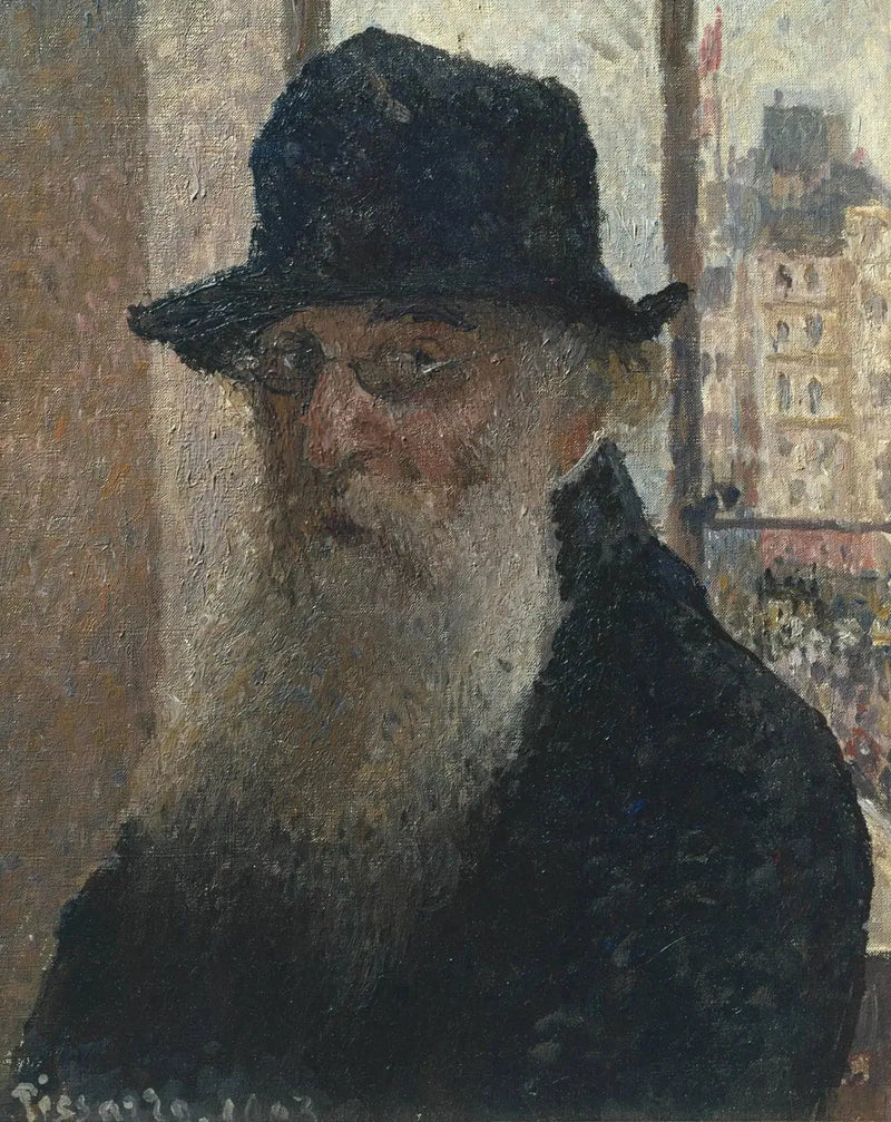 Autoportret w kapeluszu - Camille Pissarro
