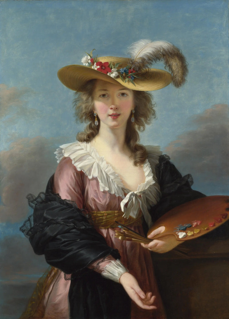 Autoportret z kapeluszem z słomki - Élisabeth Vigée Le Brun