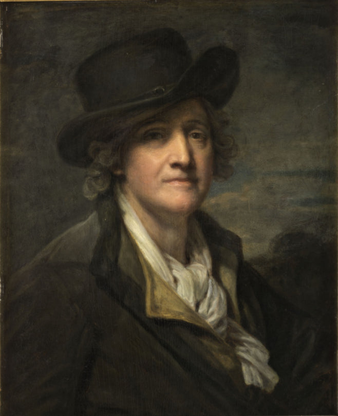 Autoportret z kapeluszem - Jean-Baptiste Greuze