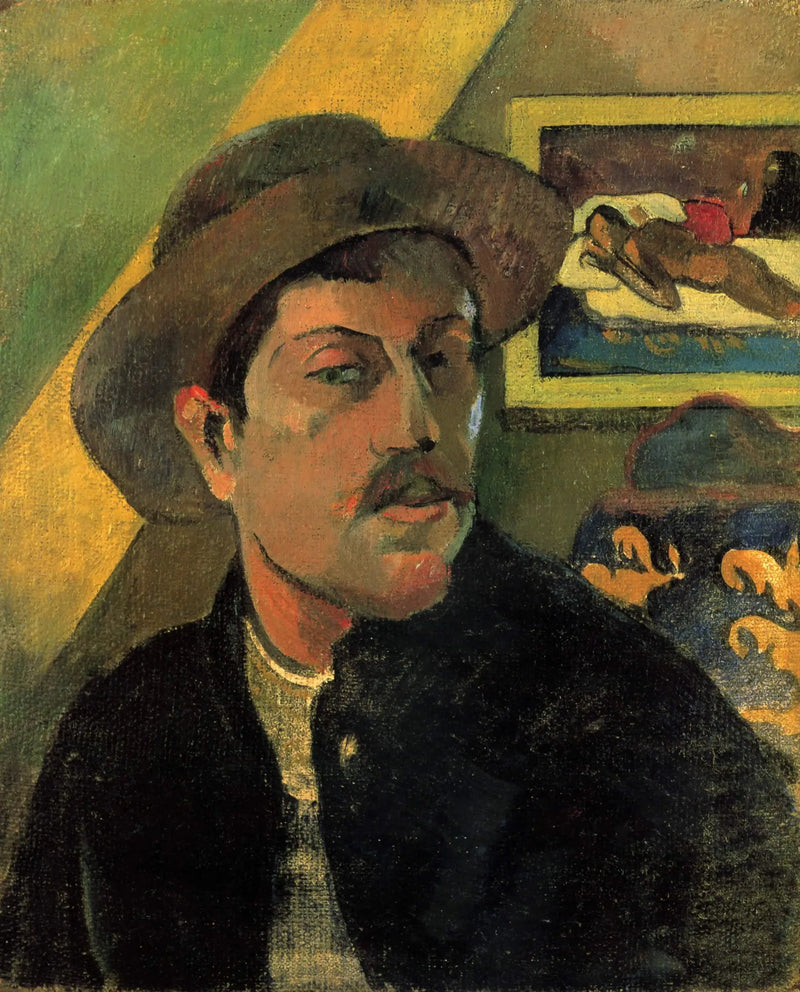 Autoportret w kapeluszu - Paul Gauguin