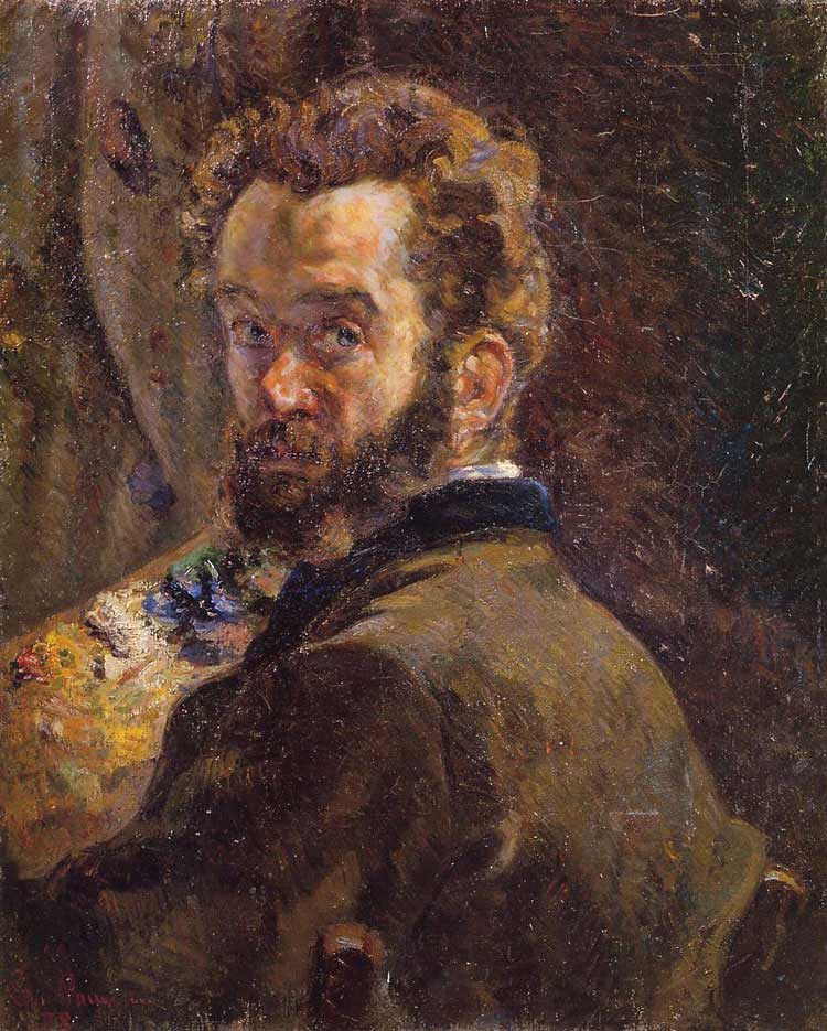Autoportret przy sztaludze - Armand Guillaumin