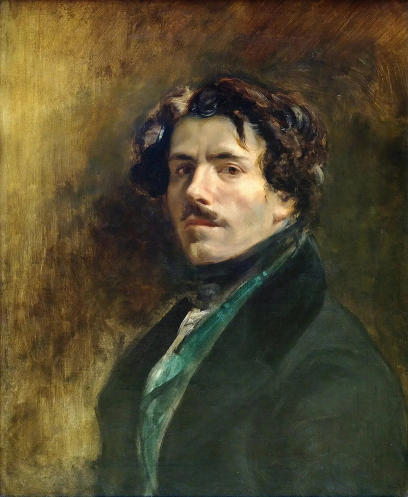 Autoportret w zielonej kamizelce - Eugène Delacroix