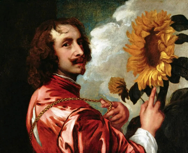 Autoportret z słonecznikiem - Antoine van Dyck