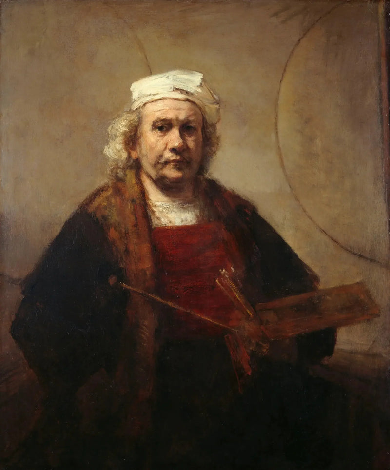 Autoportret w dwóch okręgach - Rembrandt