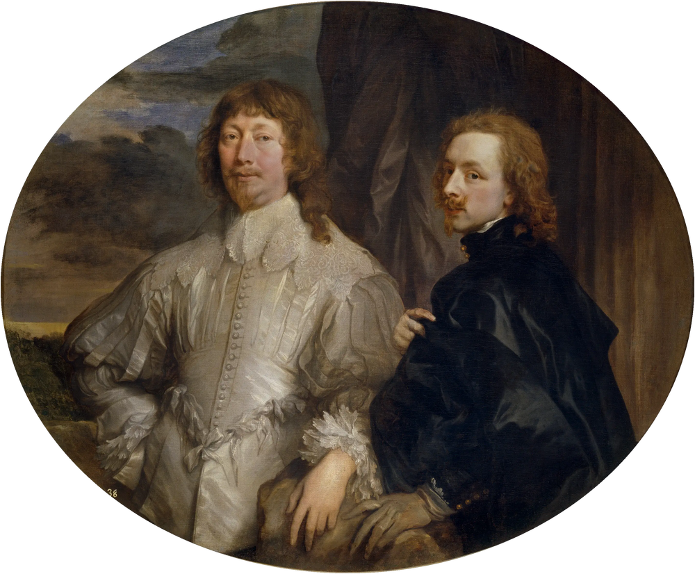 Autoportrait avec Endymion Porter - Antoine van Dyck image 1 reproduction artisanale de tableau