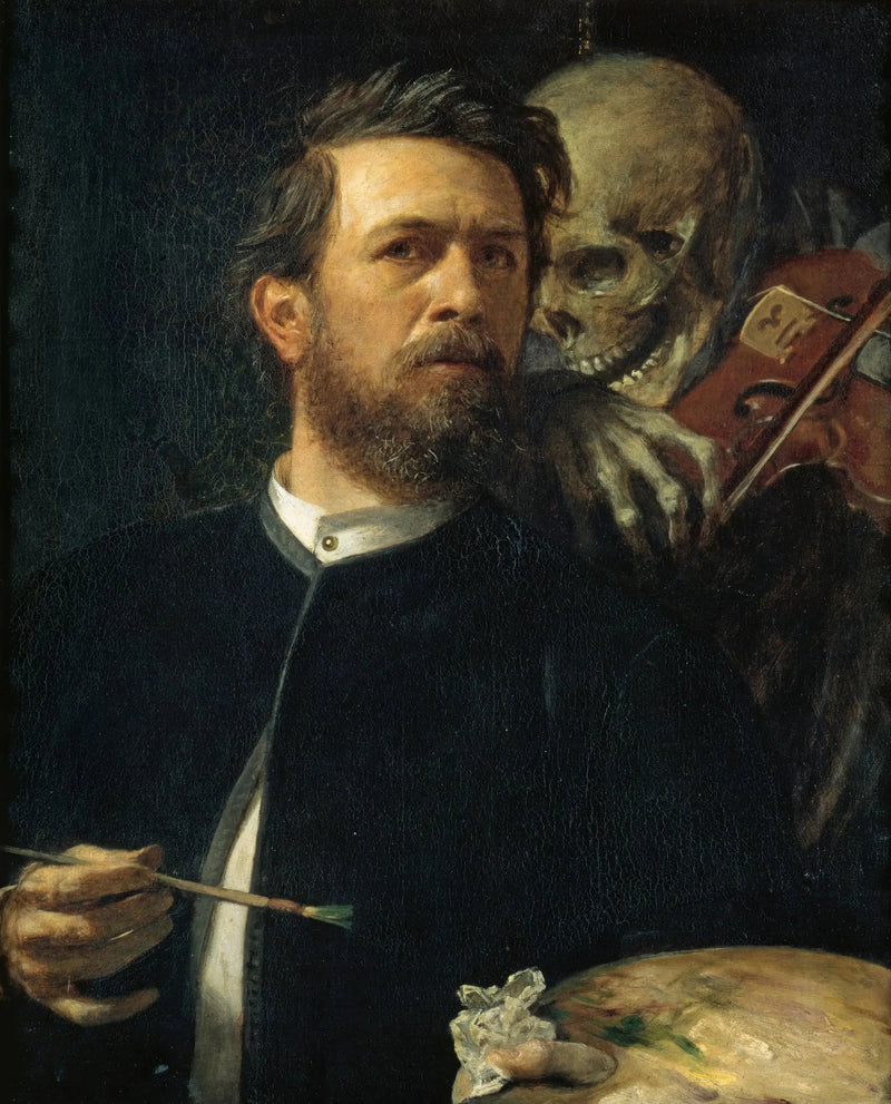 Autoportret z śmiercią grającą na skrzypcach - Arnold Böcklin