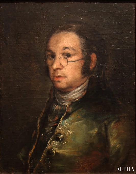 Autoportrait avec le monocle - Francisco de Goya - Reproductions de tableaux et peintures haut de gamme