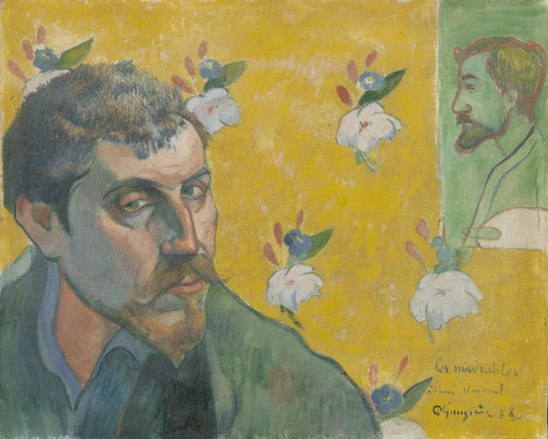 Autoportret z portretem Bernarda - Paul Gauguin