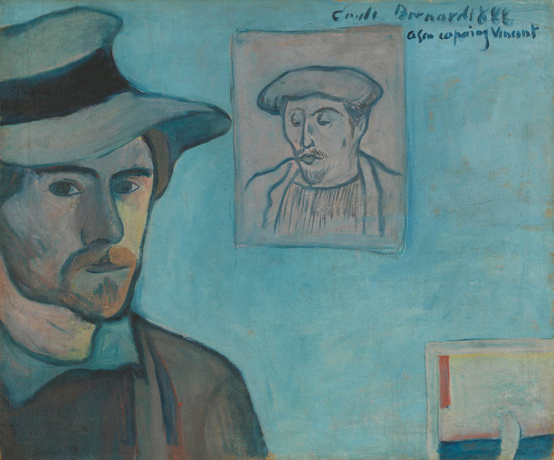 Autoportret z portretem Gauguina - Émile Bernard