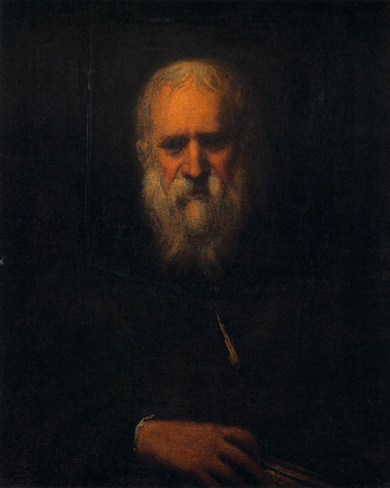Autoportret z książką - Jacopo Tintoretto