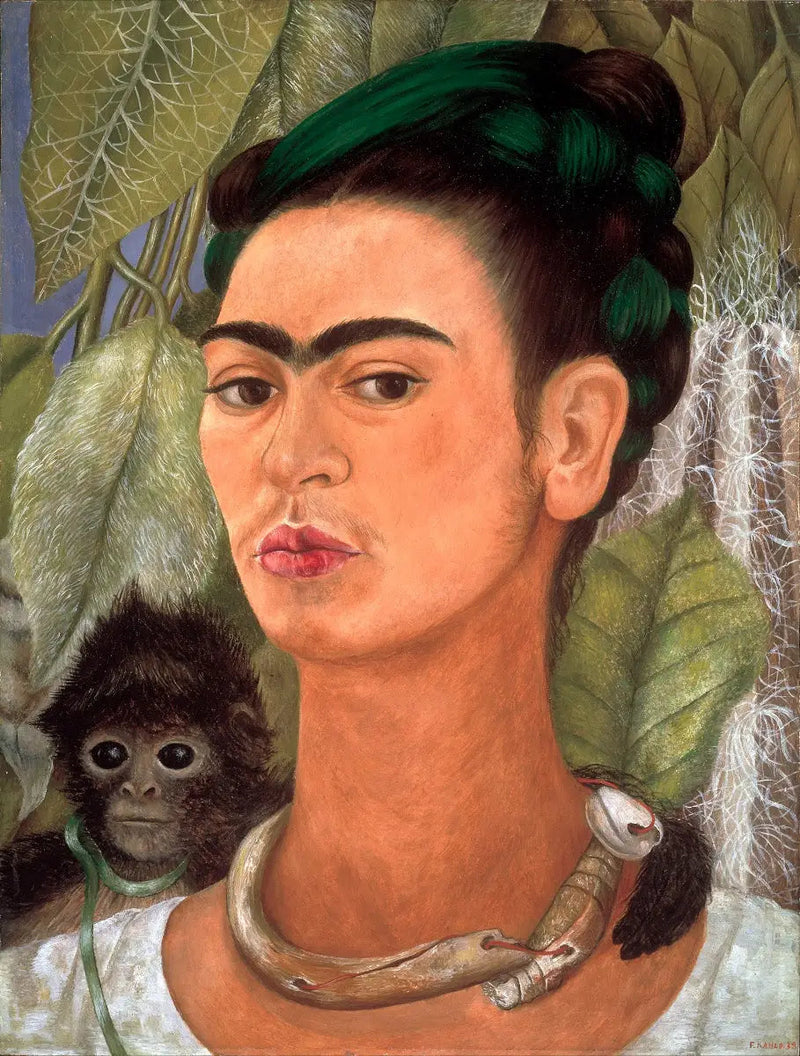 Autoportret z małpą - Frida Kahlo
