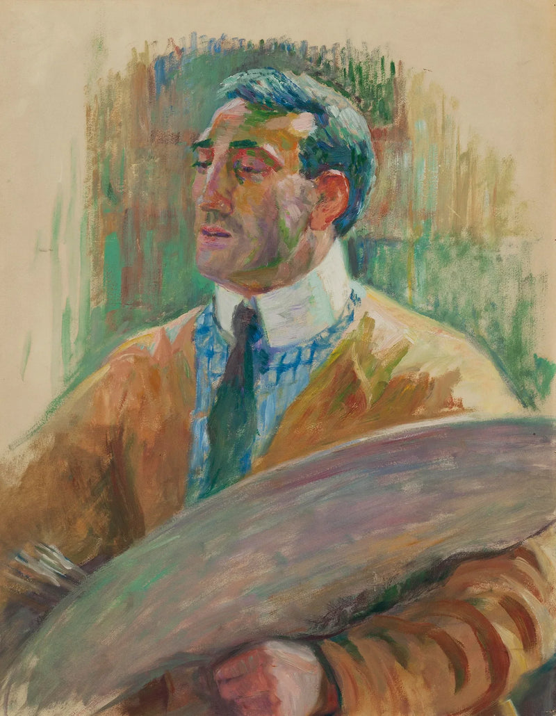 Autoportret z paletą - Theo van Rysselberghe