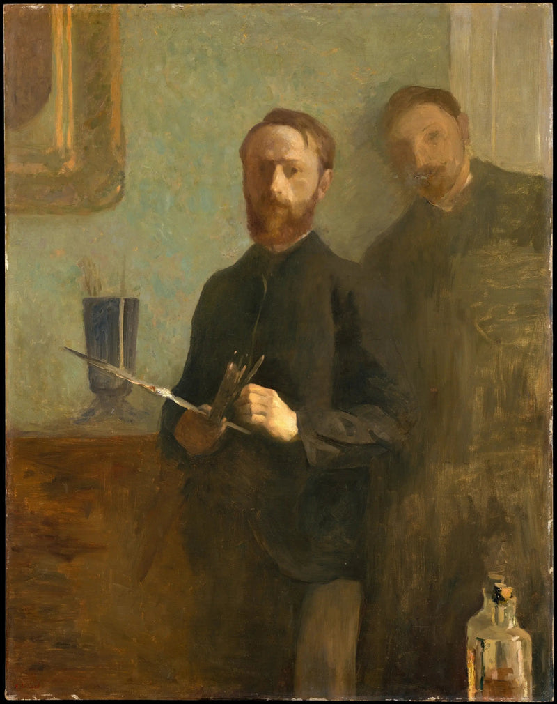 Autoportret z Waroquym - Édouard Vuillard