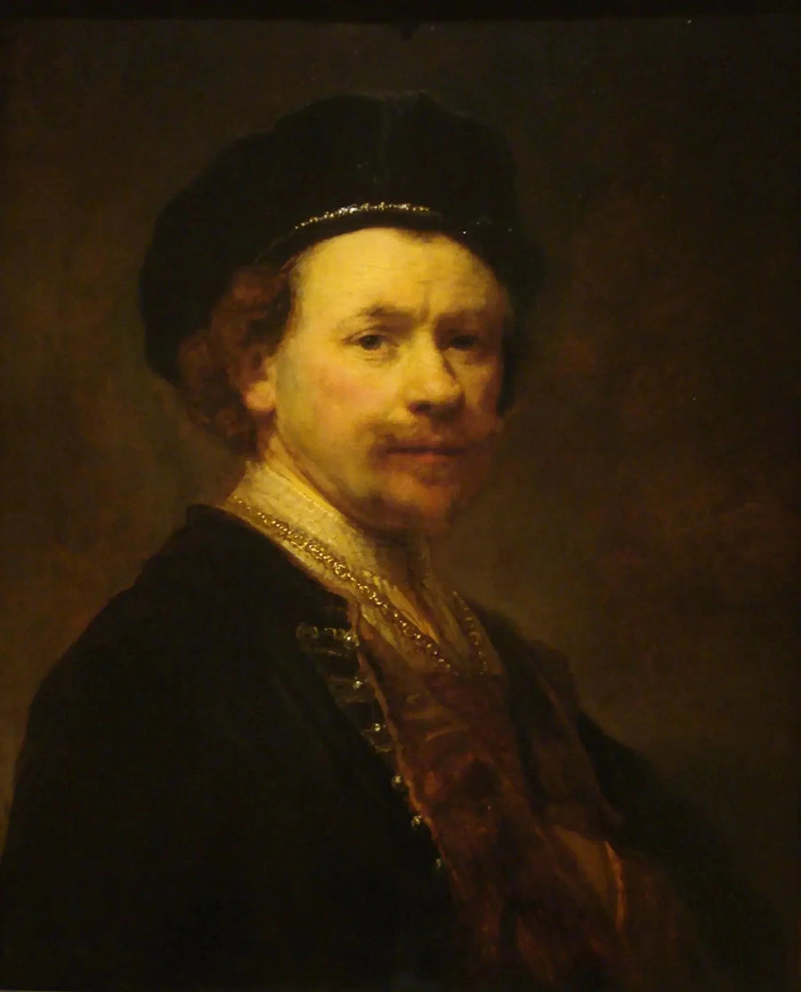 Autoportret w berecie - Rembrandt