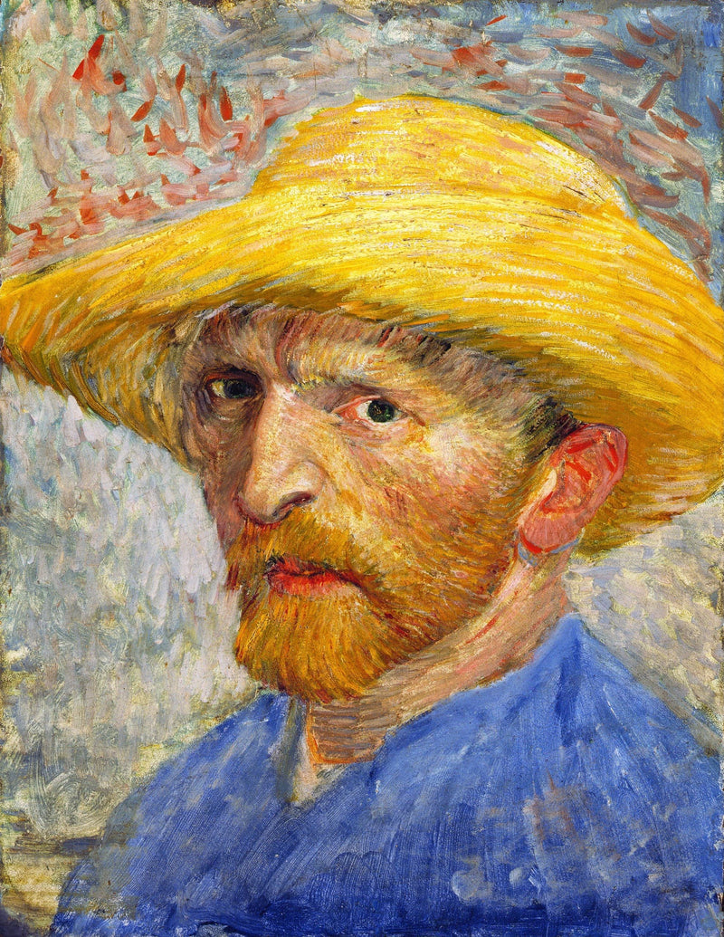 Autoportret w słomkowym kapeluszu - Vincent van Gogh
