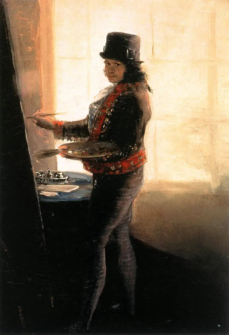 Autoportret w pracowni - Francisco de Goya