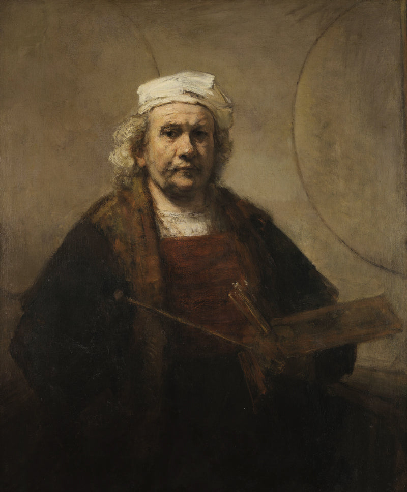 Autoportret w dwóch okręgach - Rembrandt