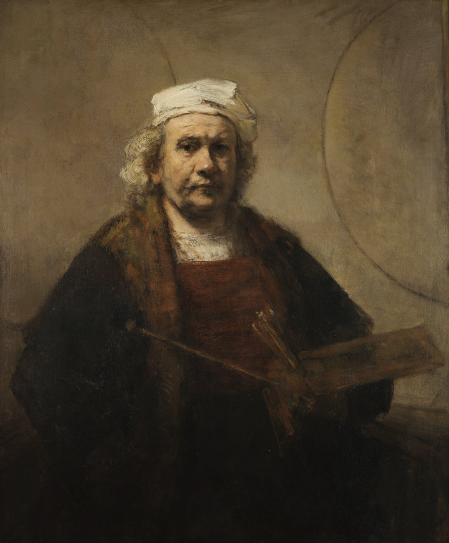 Autoportret w dwóch okręgach - Rembrandt
